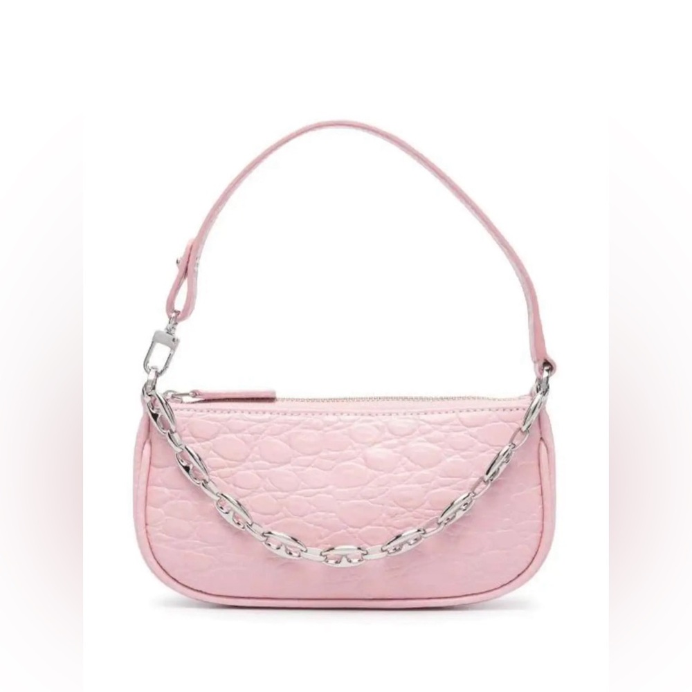 By Far - Mini Croc Rachel Shoulder Bag